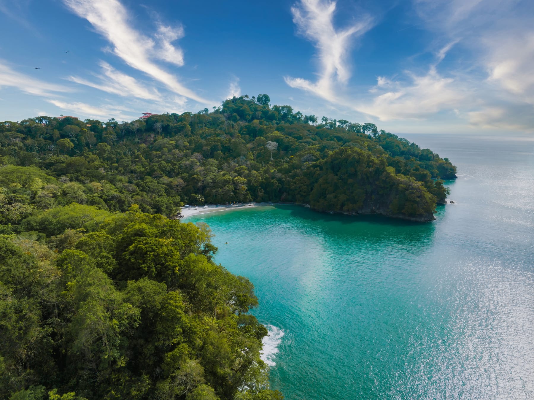 Aerial view of Manuel Antonio National Park, Costa Rica
